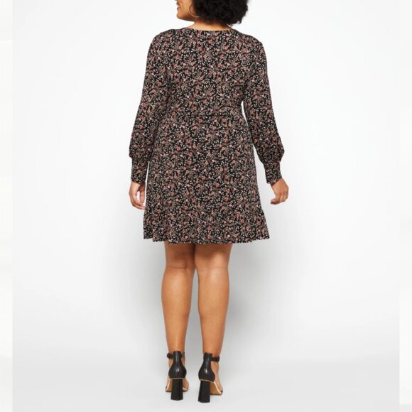 Kaileigh Pamela Knit Faux Wrap Dress, Size 2X - Picture 3 of 14